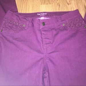 Cat & jack  girls jeggings. Maroon.